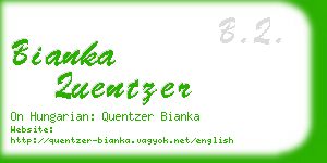 bianka quentzer business card